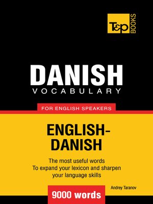 cover image of Danish Vocabulary for English Speakers